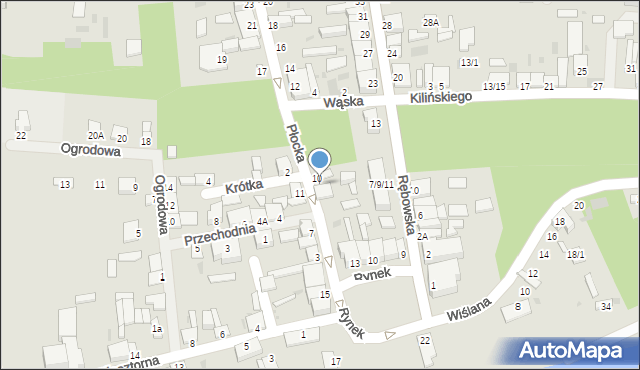 Wyszogród, Płocka, 8, mapa Wyszogród