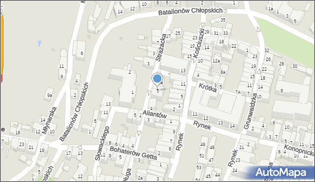 Ząbkowice Śląskie, Plac Skłodowskiej-Curie Marii, 5, mapa Ząbkowice Śląskie