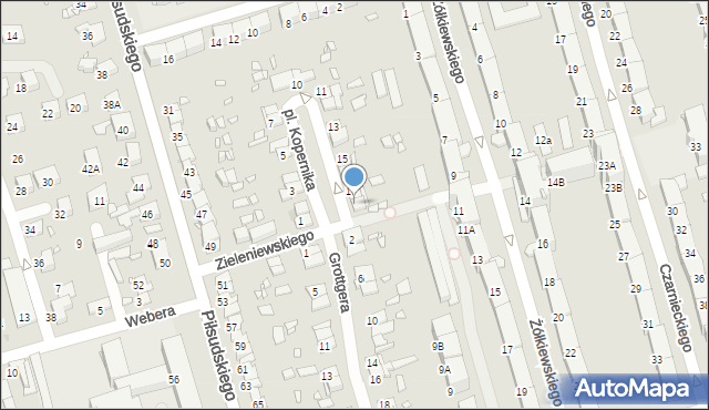 Zabrze, Plac Kopernika Mikołaja, 18, mapa Zabrza