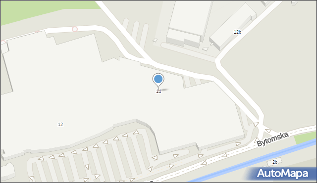 Zabrze, Plac Teatralny, 14, mapa Zabrza