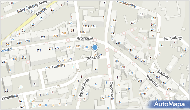 Zabrze, Plac Wolności, 2, mapa Zabrza