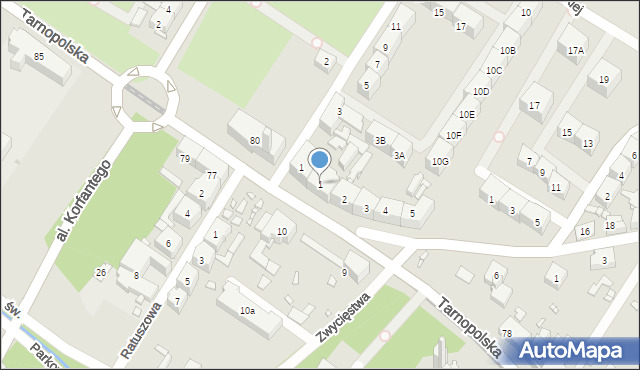 Zabrze, Plac Kroczka Norberta, 1, mapa Zabrza