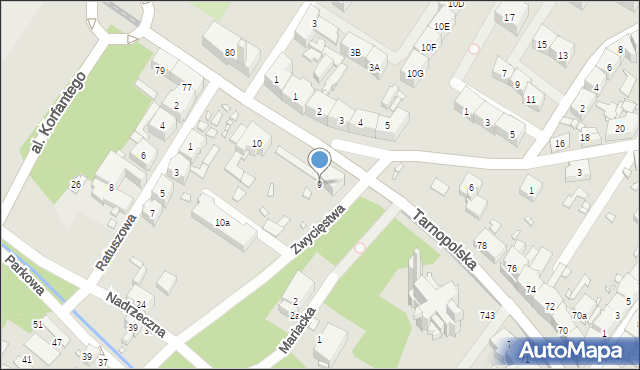 Zabrze, Plac Kroczka Norberta, 9, mapa Zabrza