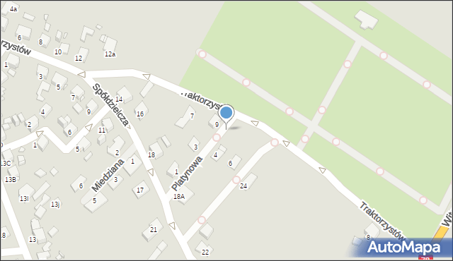 Zabrze, Platynowa, 2b, mapa Zabrza