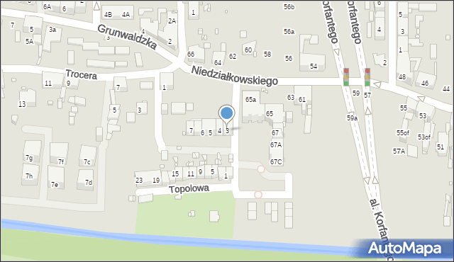 Zabrze, Plac Kazimierza Wielkiego, 3, mapa Zabrza