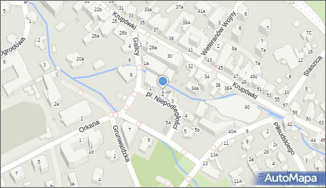 Zakopane, Plac Niepodległości, 2, mapa Zakopanego