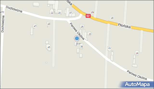 Zakroczym, Płońska, 27, mapa Zakroczym