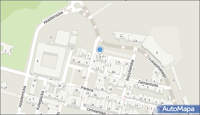 Zamość, Plac Stefanidesa Melchiora, 4, mapa Zamościa