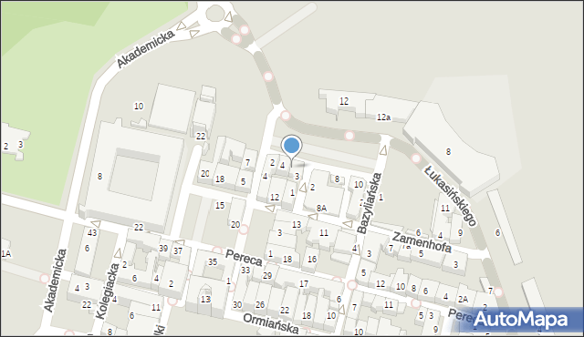 Zamość, Plac Stefanidesa Melchiora, 6, mapa Zamościa