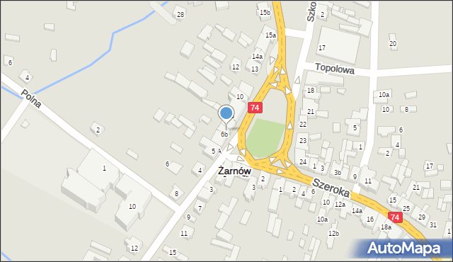 Żarnów, Plac Piłsudskiego Józefa, marsz., 7, mapa Żarnów
