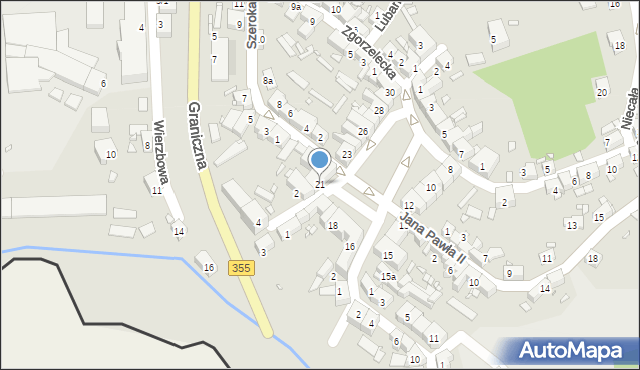 Zawidów, Plac Zwycięstwa, 21, mapa Zawidów