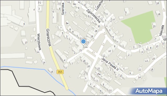 Zawidów, Plac Zwycięstwa, 22, mapa Zawidów
