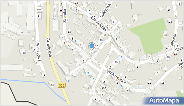 Zawidów, Plac Zwycięstwa, 23, mapa Zawidów