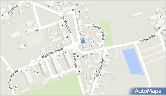 Zbąszyń, Plac Wolności, 2, mapa Zbąszyń