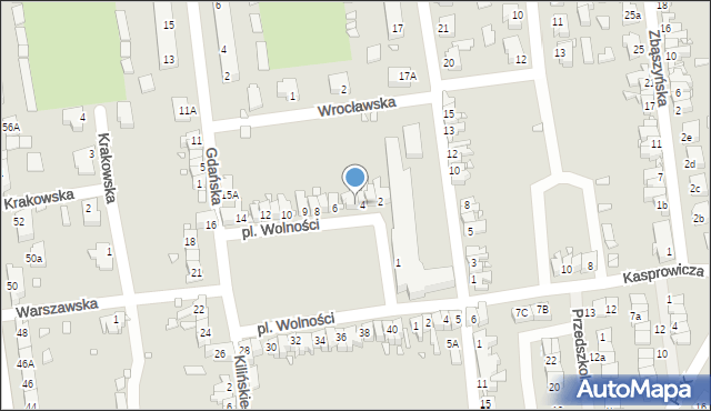 Zbąszynek, Plac Wolności, 5, mapa Zbąszynek
