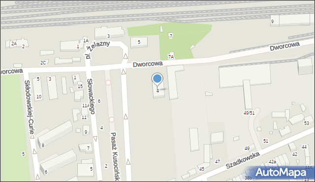 Zduńska Wola, Plac Żelazny, 4, mapa Zduńska Wola