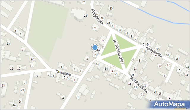 Zduny, Plac Kościuszki Tadeusza, gen., 15, mapa Zduny