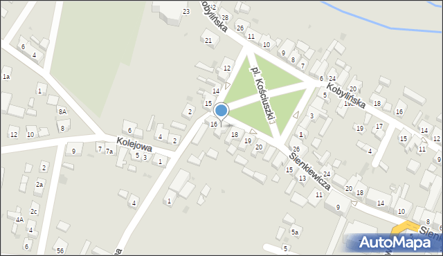 Zduny, Plac Kościuszki Tadeusza, gen., 17, mapa Zduny