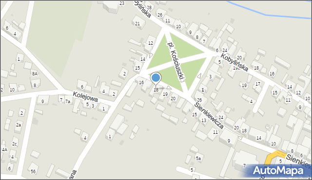 Zduny, Plac Kościuszki Tadeusza, gen., 18, mapa Zduny