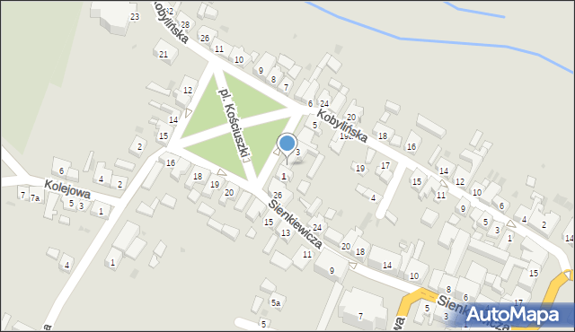 Zduny, Plac Kościuszki Tadeusza, gen., 2, mapa Zduny