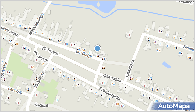 Zduny, Plac Skargi Piotra, 14, mapa Zduny