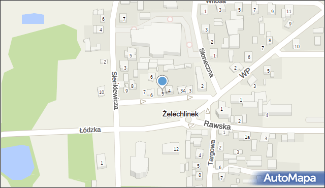Żelechlinek, Plac Tysiąclecia Państwa Polskiego, 5, mapa Żelechlinek