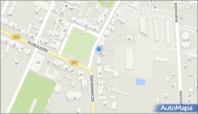 Zelów, Plac Dąbrowskiego Jarosława, gen., 12a, mapa Zelów