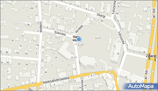 Zgierz, Plac Jana Pawła II, 15, mapa Zgierz