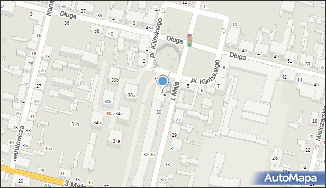 Zgierz, Plac Kilińskiego Jana, płk., 4a, mapa Zgierz