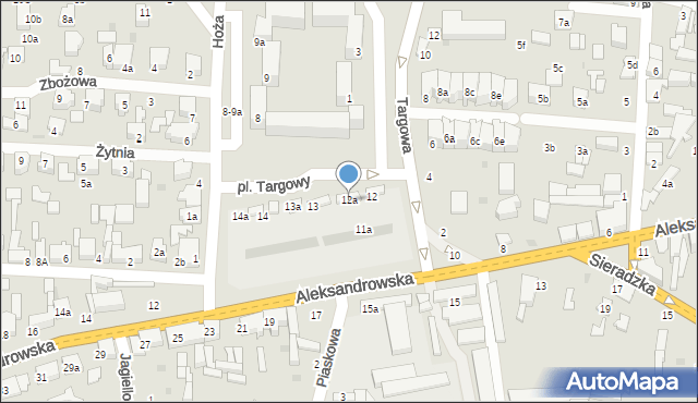 Zgierz, Plac Targowy, 12a, mapa Zgierz