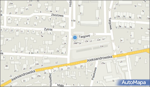Zgierz, Plac Targowy, 14a, mapa Zgierz
