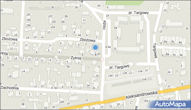 Zgierz, Plac Targowy, 6, mapa Zgierz