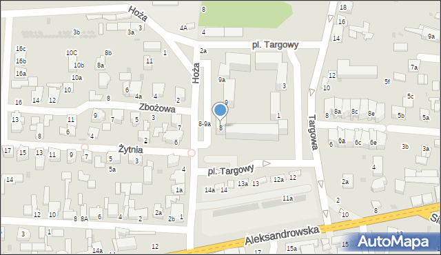 Zgierz, Plac Targowy, 8, mapa Zgierz