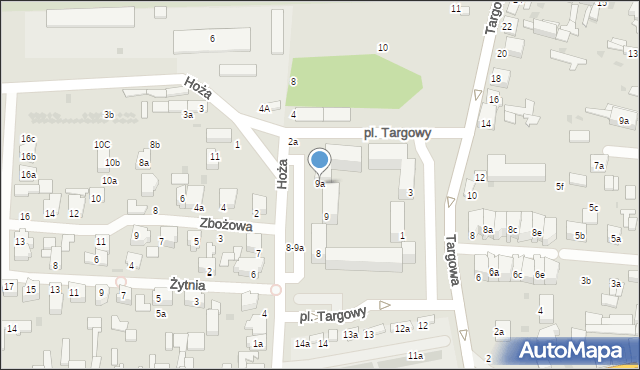Zgierz, Plac Targowy, 9a, mapa Zgierz