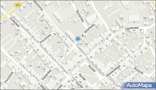 Ziębice, Plac Strażacki, 7, mapa Ziębice