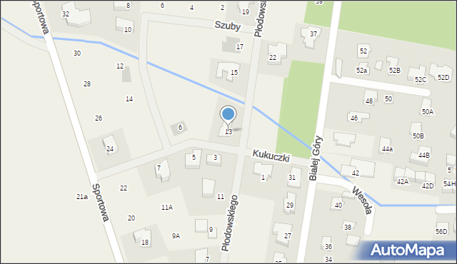 Zielonki-Wieś, Płodowskiego Józefa, płk., 13, mapa Zielonki-Wieś