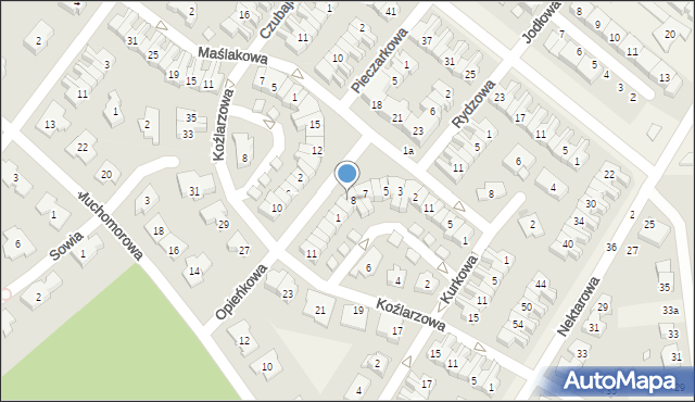 Złotniki, Plac Grzybowy, 8/3, mapa Złotniki