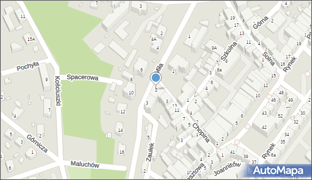 Złotoryja, Plac Orląt Lwowskich, 2, mapa Złotoryja