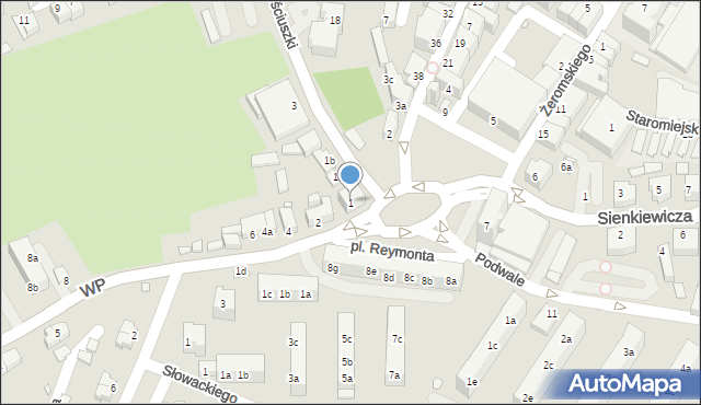 Złotoryja, Plac Reymonta Władysława, 1, mapa Złotoryja