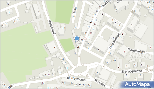 Złotoryja, Plac Reymonta Władysława, 3b, mapa Złotoryja