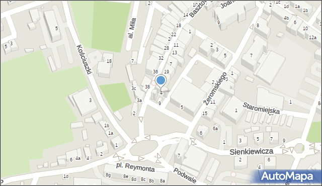 Złotoryja, Plac Reymonta Władysława, 4, mapa Złotoryja