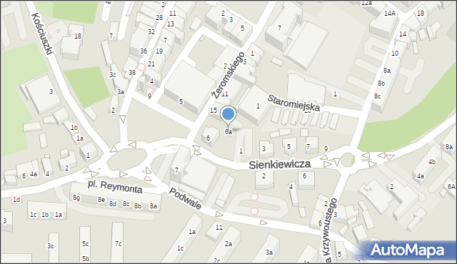 Złotoryja, Plac Reymonta Władysława, 6a, mapa Złotoryja