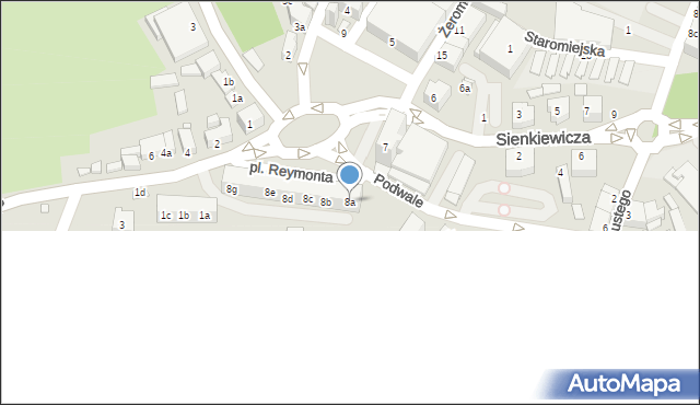 Złotoryja, Plac Reymonta Władysława, 8a, mapa Złotoryja