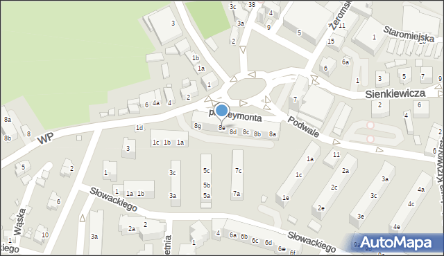 Złotoryja, Plac Reymonta Władysława, 8e, mapa Złotoryja