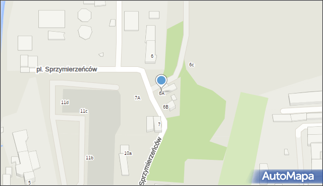 Złotoryja, Plac Sprzymierzeńców, 6A, mapa Złotoryja