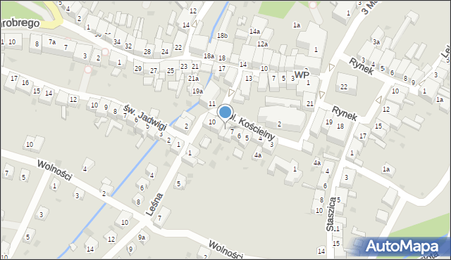 Złoty Stok, Plac Kościelny, 8, mapa Złoty Stok