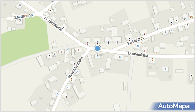 Żółtnica, Plac Strażacki, 7, mapa Żółtnica