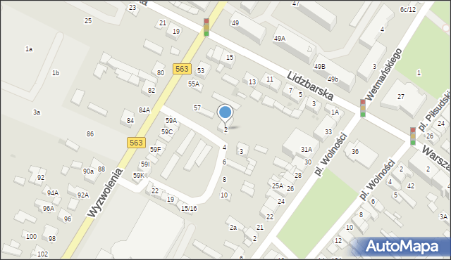 Żuromin, Plac Garażowy, 2, mapa Żuromin