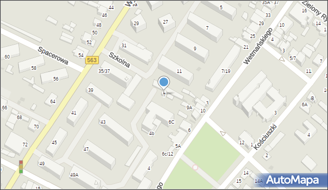 Żuromin, Plac Piłsudskiego Józefa, marsz., 7, mapa Żuromin