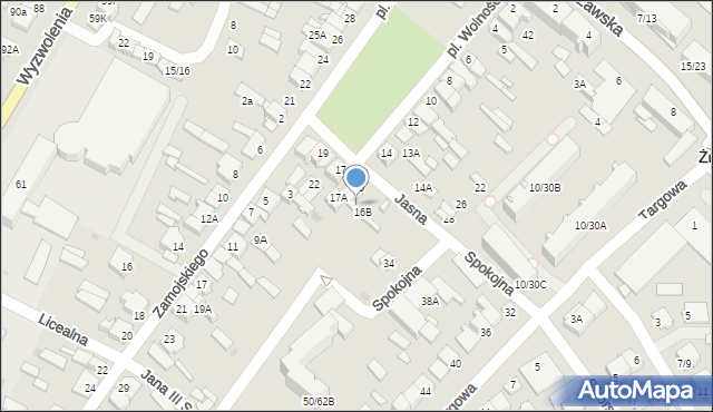 Żuromin, Plac Wolności, 16A, mapa Żuromin